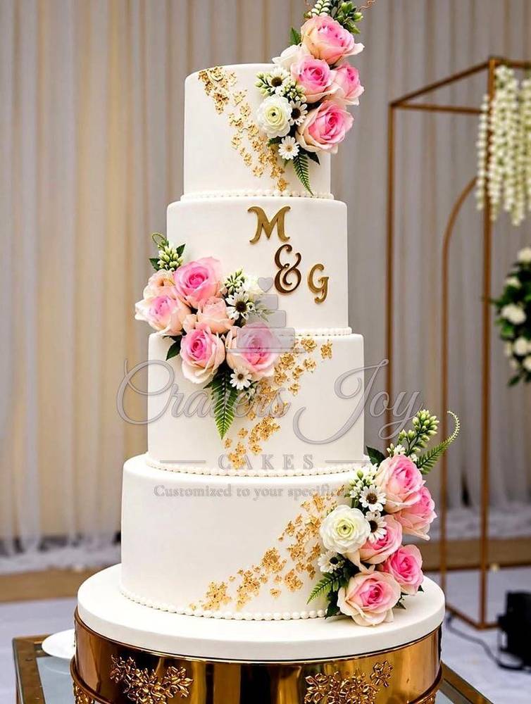 Wedding cake by Cravers Joy Cakes