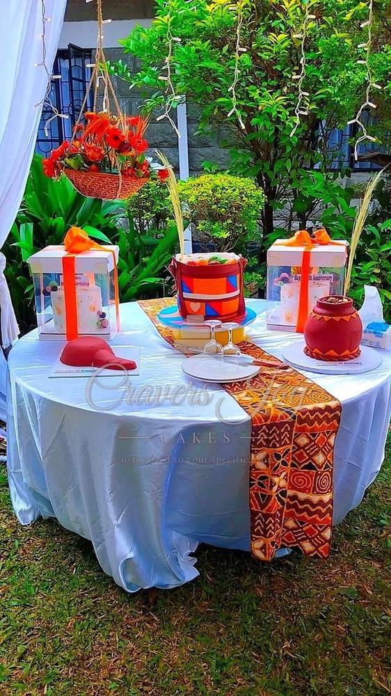 Traditional ruracio cake table by Cravers Joy Cakes, Juja