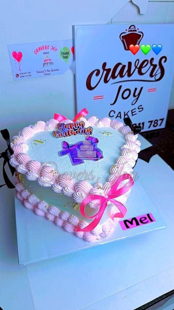 Heart cake by Cravers Joy Cakes, Juja