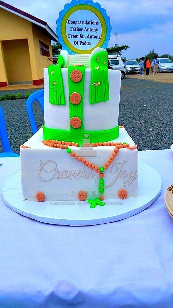 Priest ordination cake by Cravers Joy Cakes, Juja