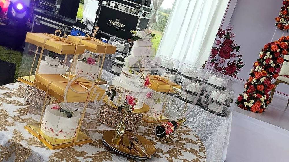 Event dessert setup by Cravers Joy Cakes, Juja